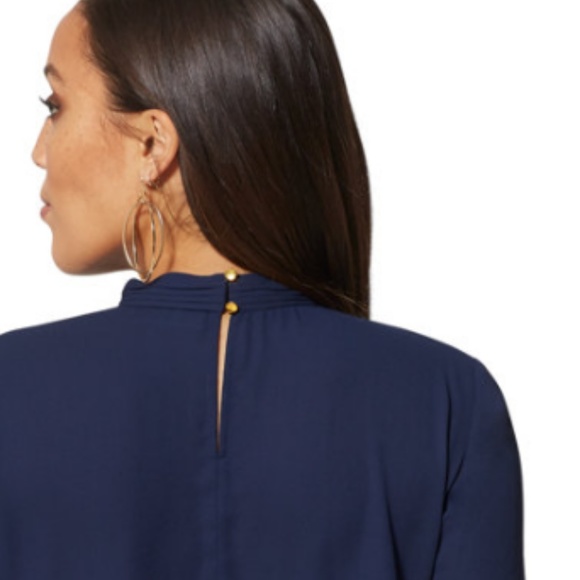 NWT- NY&CO MOCK-NECK BLOUSE - Picture 5 of 10